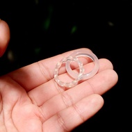 Chalcedony twisted ring size 16-17mm