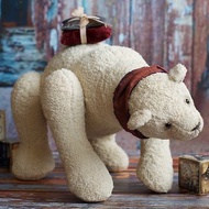 White Polar teddy Bear created with vintage plush