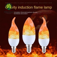 ZILUOLAN LED Flame Light Bulbs, Chandelier Base Plastic Candle Fire Light Bulb, Durable E14 E27 2W F