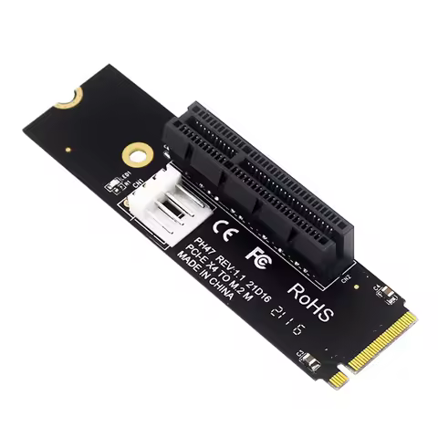 PCI-E 4X To NGFF M.2 Adapter NGFF M.2 To PCI-E 4X Hard Drive Converter Reader Compatible with X1 X4 