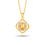 SK Jewellery Gleaming Four Clover Diamond SK 916 Gold Pendant