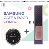 SHP-DP738 (MAIN DOOR LOCK) + SHP-DS705G (METAL GATE LOCK) COMBO SAMSUNG DIGITAL DOOR LOCK - SMG