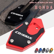 【fire】For HONDA CB400X CB 400X CB400 X 2019 2020 2021 Motorcycle CNC Kickstand Foot Side Stand Extension Pad Support Plate With Logo