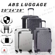 ABS material suitcase travel luggage bag h 28inch 24inch 20inch beg bagasi