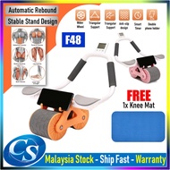 F48 Elbow Support Ab Roller Wheel Multi Ab Machine Automatic Rebound Ab Roller Wheel Workout Abdomin