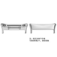 內地直送 - 适用于荣耀手表4表带连接器HONOR手环金属头粒荣耀智能手表带华为-银色 荣耀手表4/配双开关针