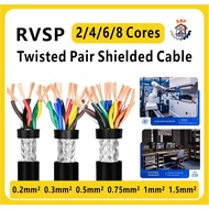 RVSP Twisted Pair Shielded Wire Shielded Cable Pure Copper 2/4/6/8 Core 0.2 mm² 0.5 mm² 0.75 mm² 1.5