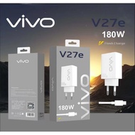 New Charger Vivo V27e/Y11/V29E 5G 180W Super Vooc Fast charging Micro & Type C Original 100%