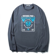 Plus Size Men's Printed Long Sleeve T-Shirts Fashion Cotton Tees 7XL 8XL 9XL