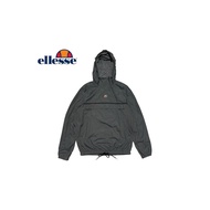 Ellesse Anrak Windbreaker Jacket With Hood Gray Chest Size 44