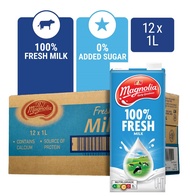 Magnolia UHT Fresh Milk 1L X 12,Expiry Oct 2024