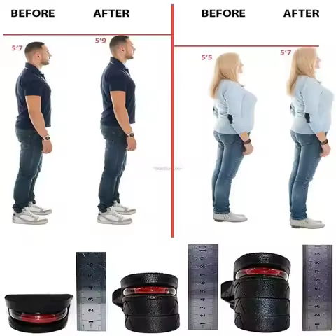 New Height Increase Insole for Feet 3cm 5cm 7cm 9cm Variable Height Shoes Insoles Men Women Air Shoc