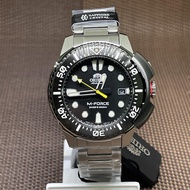 Orient M-Force RA-AC0L01B00B Automatic Black Diver's Rotating Bezel Date Watch AC0L