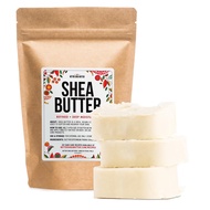 Refined Shea Butter Unscented - 100% Pure African Shea Butter for Hair & Dry Skin - Shea Butter Soap