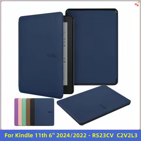 Protective Case for All New Kindle Basic 11th Generation 2024 2022 Release 6'' C2V2L3 RS23CV Ebook A