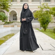 Preloved Lozy Hijab Havina Abaya Set (Abaya Set Umrah Hajj Hijab)