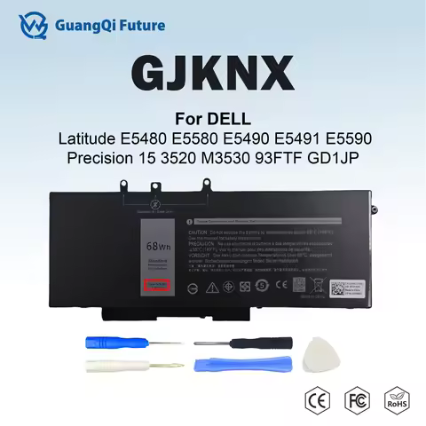 GJKNX 68Wh Laptop Battery Compatible with Dell Latitude E5480 E5580 Precision 15 3520