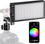 Pixel G1s RGB Video Light with APP Control, Built-in 12W Rechargeable Battery LED Camera Light, 10 C