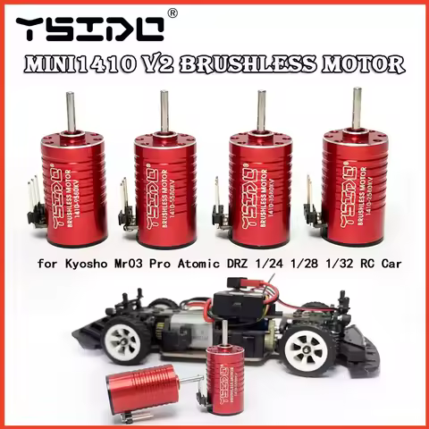 YSIDO Mini 1410 V2 2580KV 3580KV 5580KV 9580KV 1525 Brushless Motor 20A ESC for Kyosho Mr03 Pro Atom