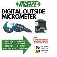 INSIZE Digital Outside Micrometer (0-100mm) 3109-25A/50A/75A/100A