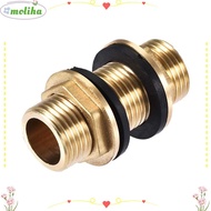 MOLIHA Tube Adaptor, Brass G1/2 G3/4 G1 Male Bulkhead Fitting, Water Tank Adapter Hose Fitting Water