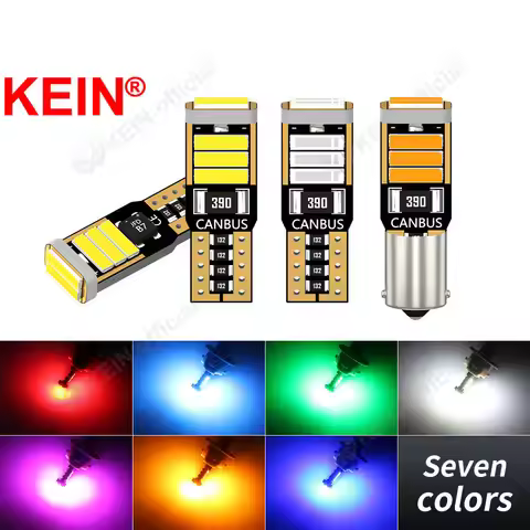 KEIN 10PCS T10 Led Bulb BA9S T4W W5W Led Light for Car License Plate Light Interior Parking Tail Rea