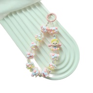 Dây đeo điện thoại full charm đá vẽ Skull Panda cute 1 móc chuỗi hạt phụ kiện móc chìa khoá dễ Thươn