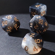 Running Group Multi-Sided Dice Color 20-Sided Ten-Sided Six-Sided dnd Cthulhu Large Toy coc Digital 