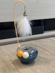 貓 玩具 不倒翁 羽毛 逗貓 軌道球