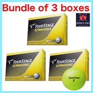 【Direct from Japan】BRIDGESTONE TOURSTAGE Golf Ball Extra Distance Golf Balls Yellow 3 dozens (36 gol