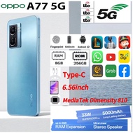 oppo A77S  A77 5G Smartphone 8GM RAM + 256GB ROM//2022-Year//Android 12 //Student mobile phones