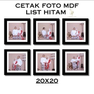 Photo printing package containing 6 20x20 MDF photo frame/ MDF photo printing/ 8R/