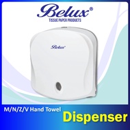 BELUX M/N/Z/V Multi Fold Paper Hand Towel Tissue Dispenser (M) | White | Wall Mounted