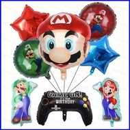 SQK Super Mario Themed Decoration Celebrate Happy Party Balloon Set Scene Arrangement Party Decoration Supplies