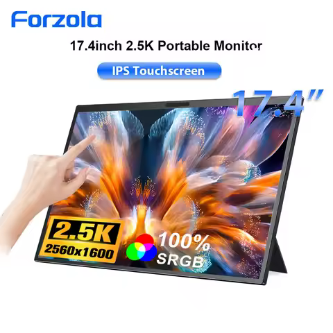 FORZOLA 14/15.6/17.4 Inch 2.5K Portable Monitor 2560x1600 16:10 Secondary Screen IPS Display HDMI Ty