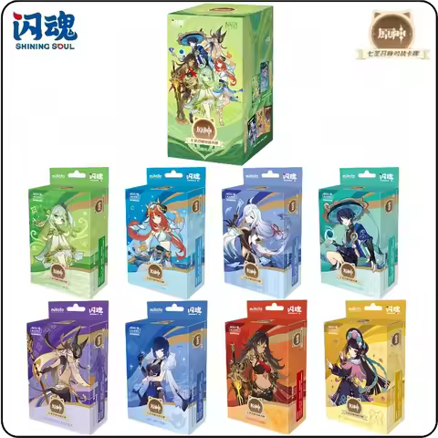 NEW ShiningSoul Genshin Impact Card Genius Invokation TCG Preconstructed Deck Booster Pack Vol.4 Tab