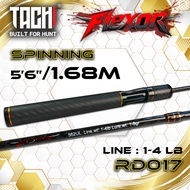 Joran TACHI Flexor Ultralight UL 1-4LB Singlehand Solid Carbon Spinning Casting Haruan Siakap PB Sal