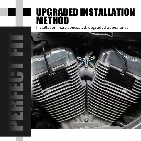 For Harley Sportster 883 Custom XL883C 2004-2009 Finned Spark Plug Cover Sportster 1200 Nightster XL