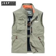 jeep spirit 1941 estd Mens Multi Bag Vest Youth Outdoor Leisure Sports Tank Top Mens Leisure Sports 