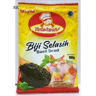 Basil Seeds 100gr YUTAKACHI Basil Seeds Telasih/s 100gr Takjil Fasting/s Basil Drink/s Yutakaci Basi