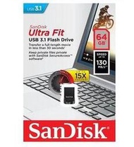 【全新公司貨 發票保固】Sandisk 黑豆碟 CZ430 64G 128G USB3.0 隨身碟 Ultra Fit