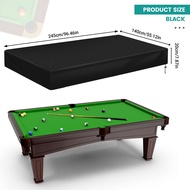 8Ft Billiard Pool Table Cover with Drawstring Waterproof Table Cover for Rectangle Table Black