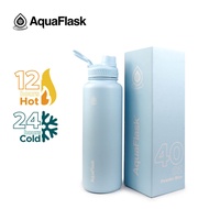 AQUAFLASK (18oz/22oz/32oz/40oz) Wide mouth Vacuum Insulated Stainless Steel Drinking Water Bottle (P