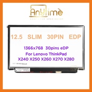 12.5" IPS Laptop LCD Screen LP125WH2-SPT2 LP125WH2-SPT1 M125NWR3 for Lenovo ThinkPad X240 X250 X260