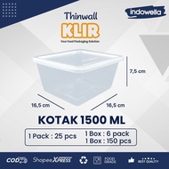 Thinwall SQ 1500ml Food Container/