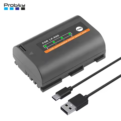 New 2650mAh USB Output LP-E6 LP E6 LPE6 LP E6N Battery for Canon 5D Mark II III 7D 60D EOS 6D 70D 80