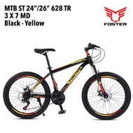 SEPEDA GUNUNG MTB 24 26 INCH FOSTER 628 TR 3x7 SPEED