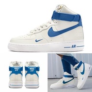 Nike Wmns Air Force 1 HI SE 白 藍 高筒  40週年 魔鬼氈  女款休閒鞋DQ7584-100