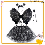 POPULAR Bat Wings Sets, Bat Wings Headband Halloween Cosplay Costume, Cute Tutu Skirt Masquerade Hal