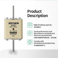 NH2 Dual Indicator Fuse NT2 RT16-2 Dual Display with Light Fuse Body Fuse 200A250A 400A LLEB